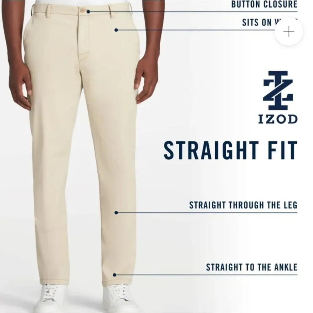 Izod Men's Khaki Chinos